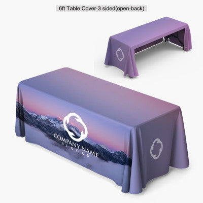 6' Table Throw - 4 Sided Covered