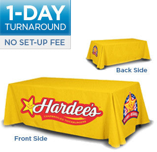 6' Table Throw - 4 Sided Covered