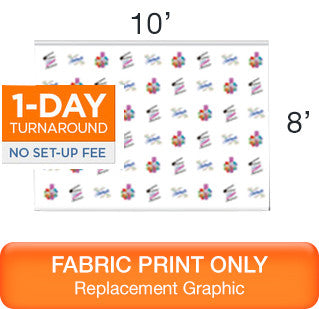 Step and Repeat Back Drop - 10'x8' Replacement Print
