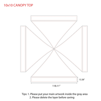 Canopy 10' - Full Package Dye Sub FREE SHIPPING