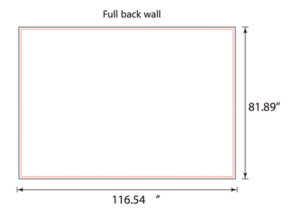 Package B - Canopy 10x15 with Single Sided Backwall and 2 Half Walls - FREE  SHIPPING