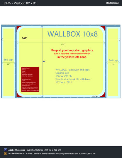 WallBox 10'x8' - Double Sided - Graphic Only