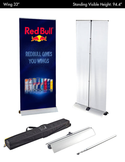 Wing 33" Wide Smooth Vinyl Hardware+Print+Carry Bag
