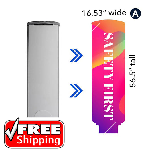 STYLE A Security Tower/Gate Covers Full Dye Sub (1 pair) - FREE SHIPPING