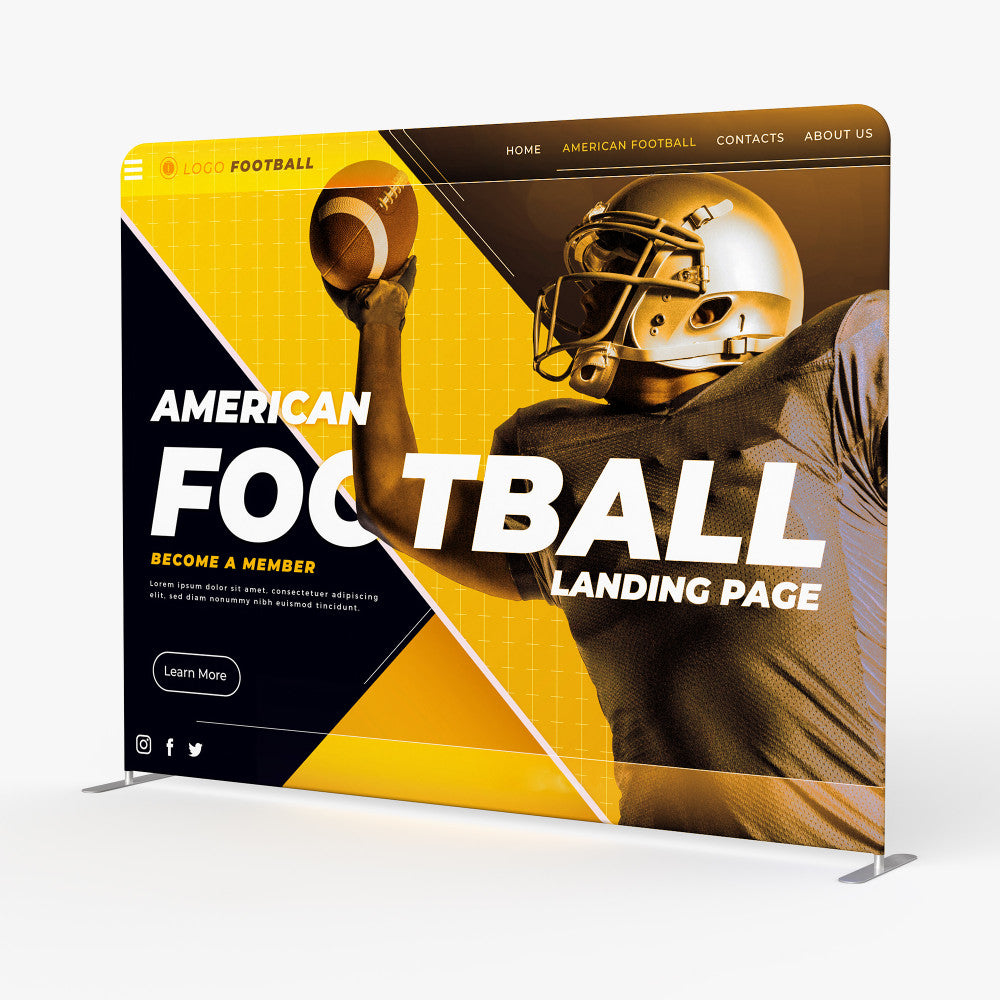 FTD 10 ' Straight - Double Sided - Graphic Only
